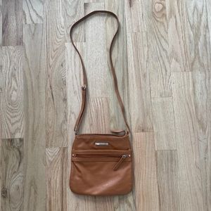 Nine West brown faux leather shoulder bag